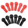 12Pcs Battery Terminal Boot Insulating Cover 6 Red 6 Black Cable Lug Protector Cover Cap for Vehicle Marine Commercial