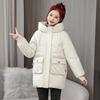 Women's Winter Mid-Length Bestseller Down Cotton Jacket - Free Shipping, Loose Fit, Thickened Padded Outerwear, Stylish Year-End Fashion.