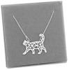 Necklace Cat Origami Tabby Celebrity Silver