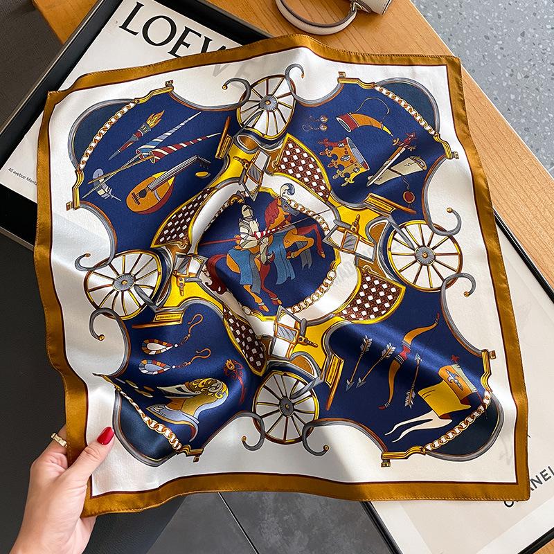 100% Silk Scarf Bandana Women Square Scarves Wrap Kerchief Mulberry Spring Fashion Luxury High Quality Headband Hijab Shawls