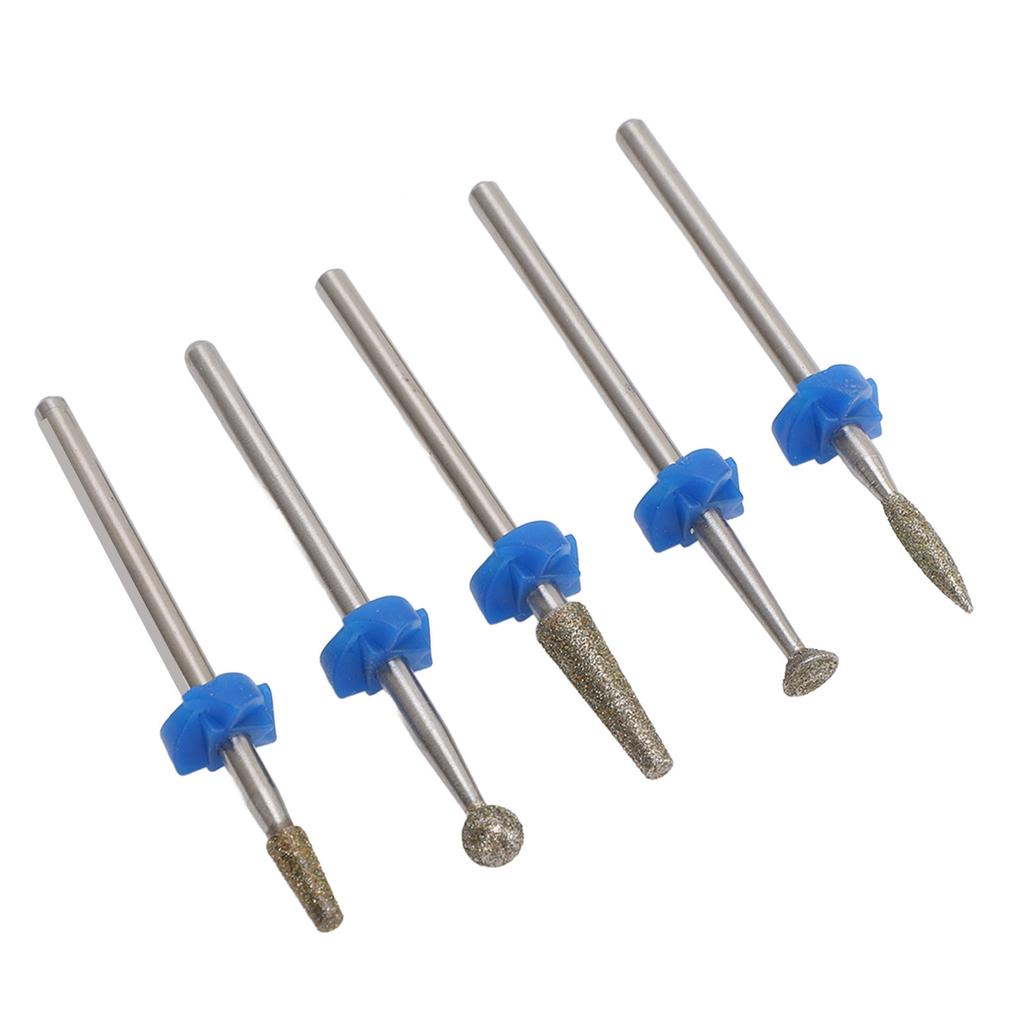 5PCS Nail Drill Bits Set Tungsten Steel Professional Nail Polishing Grinding Heads for Removing Acrylic Nails Gel