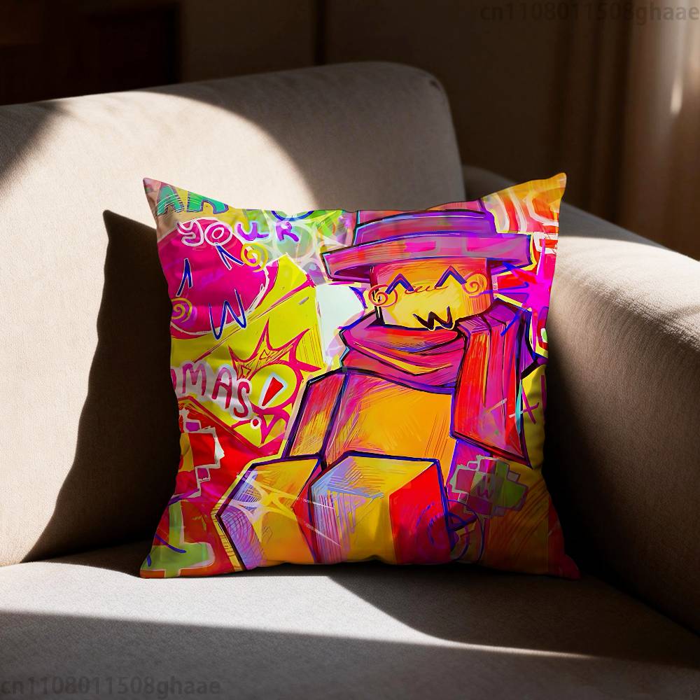 FForsaken Pillow Case Sofa Living Room Bedroom Headboard Backrest Cushion Square Cushion Nap Time
