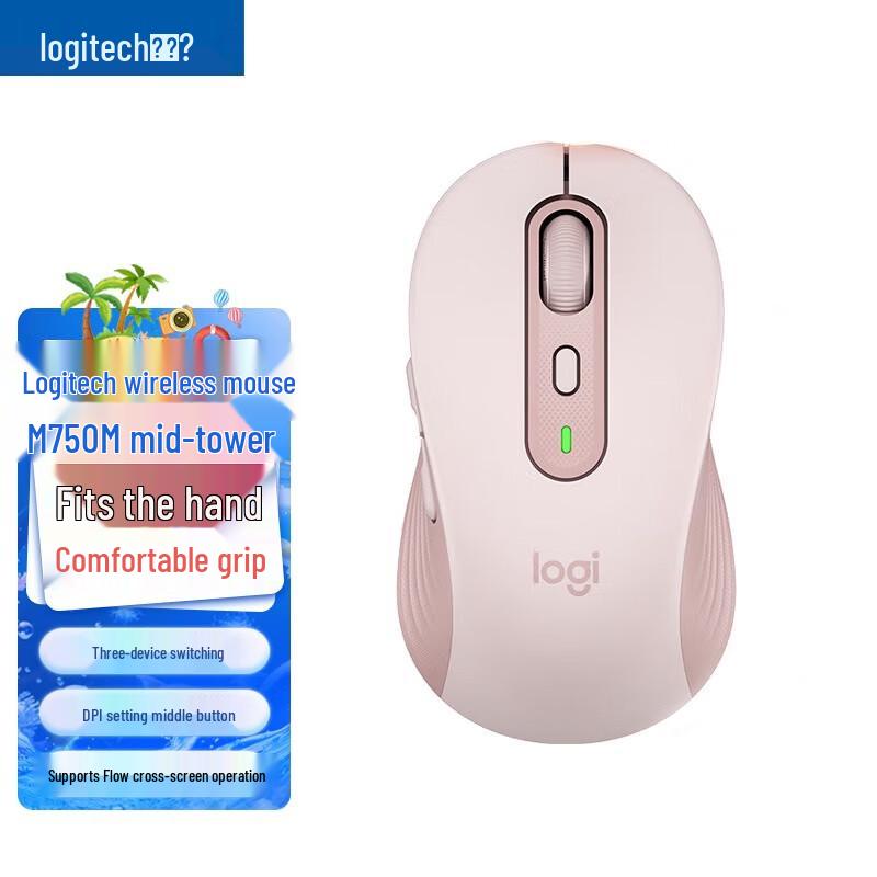 

Logitech M750 Silent Multi-Device Wireless Bluetooth Mouse