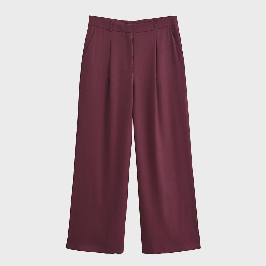 Women's Double-Breasted Blazer & High-Waist Pants Set