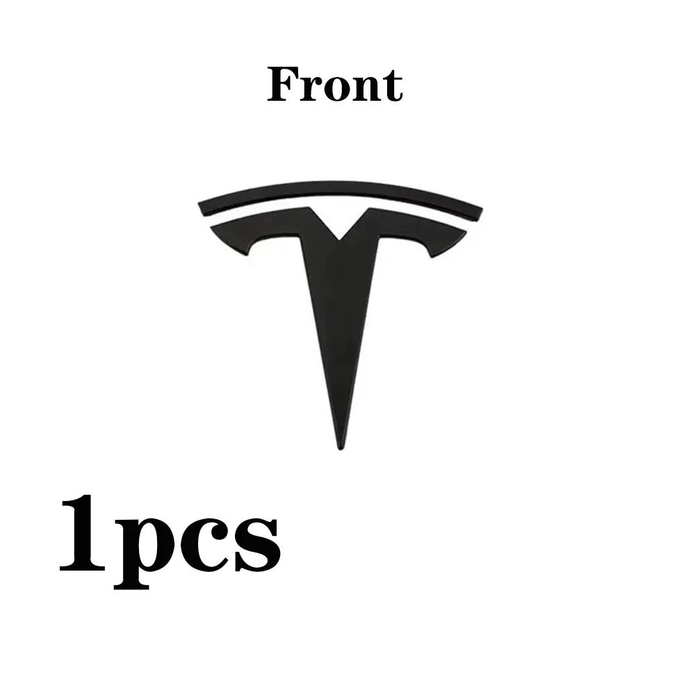 

1pcs ABS for Tesla Model 3 Mode Y Car Front Hood Logo Cover Emblem Sticker Styling Auto Body Rear Trunk Badge Accessories model Y