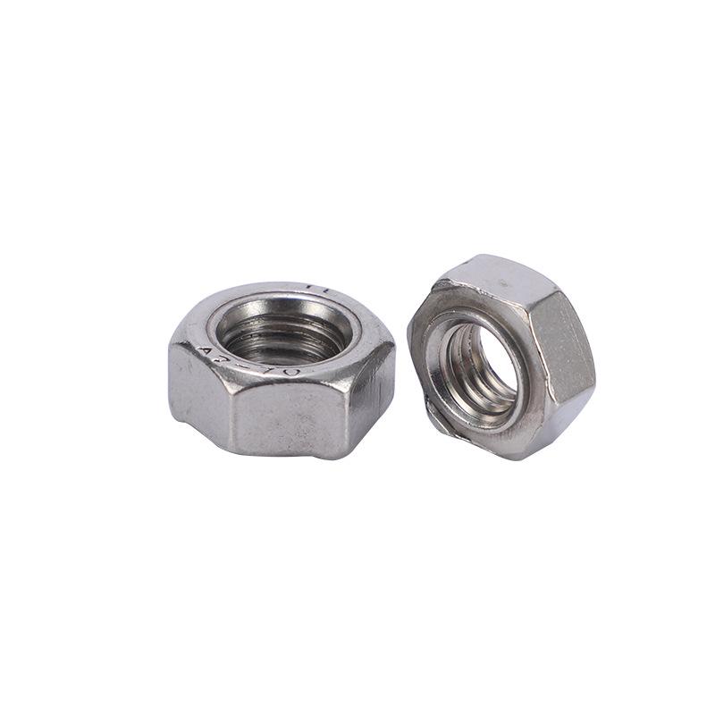 In-Stock M6/M8 Thread 304 Stainless Steel Hex Weld Nut