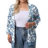 Women's Fall And Winter Fashion Casual Soild 3/4 Sleeve Mid-Length Cardigan Jacket
