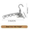 Easy Hold foldable travel hanger Best folding clothes drying rack Travel hangers hanging rack with 5 holes for hotel camping travel