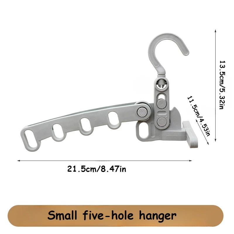 Easy Hold foldable travel hanger Best folding clothes drying rack Travel hangers hanging rack with 5 holes for hotel camping travel