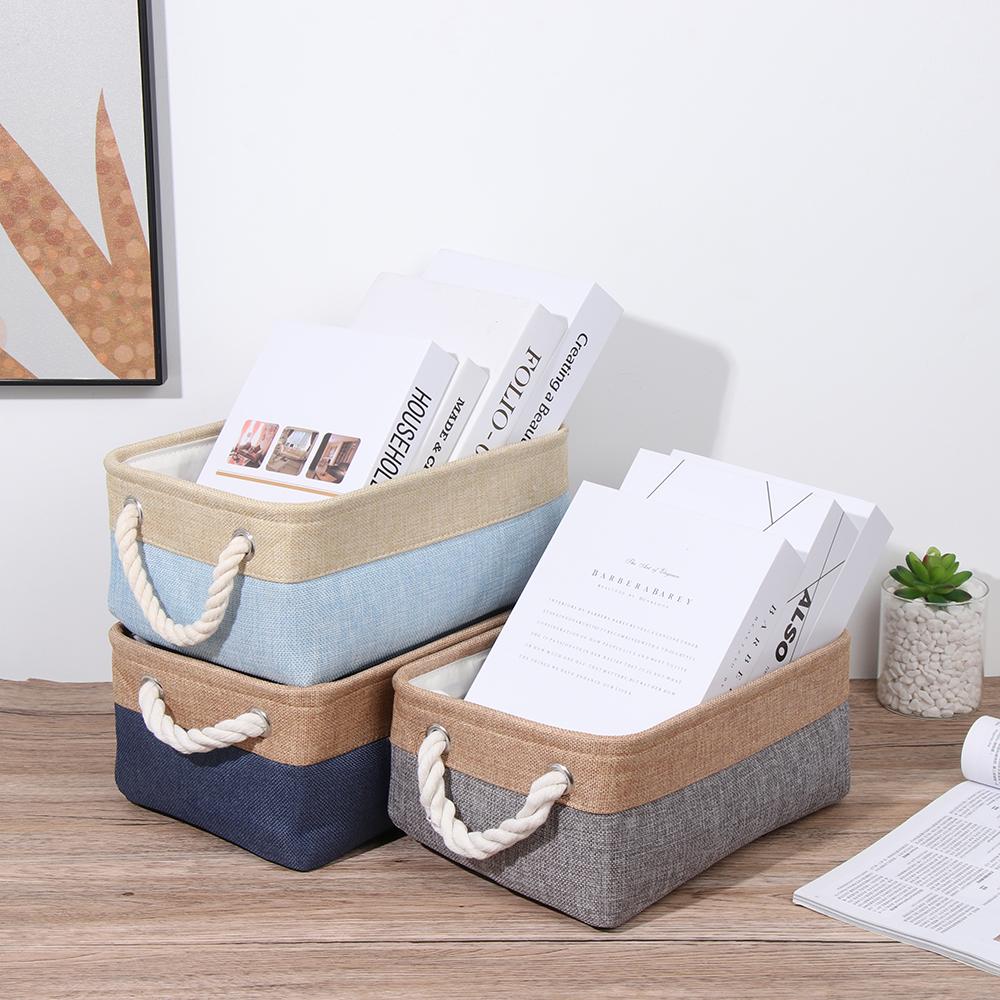Home Supplies Sundries Sorting Basket Folding Linen Organizer Box Underwear Socks Baby Toys Storage Basket