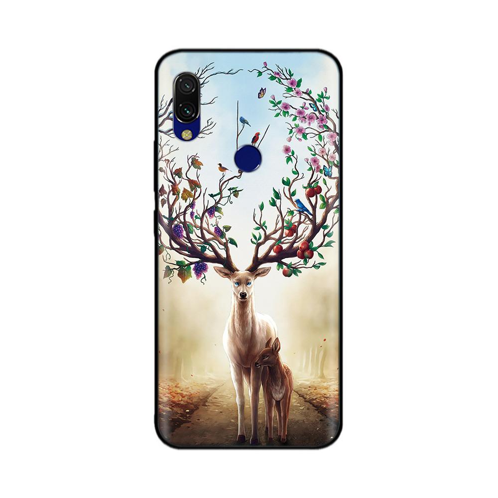 For Xiaomi Redmi 7 Case Redmi7 Black Silicon Bumper Soft Tpu Phone Case Cover For Xiaomi Redmi Note 7 Pro Note7 Case Funda Coque