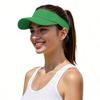 Structured Brim Quick-Dry Sun Visor Hat Lightweight Sports Visor For Running Tennis Golf Beach