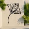 Stingray Metal Wall Art Manta Ray Line Decor Ocean Sea Life Home Coastal Marine Lover Gift