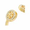 TORY BURCH Solid Color Design Glass Ring Men and Women Same Style Couple Gold 160180783-gold 7