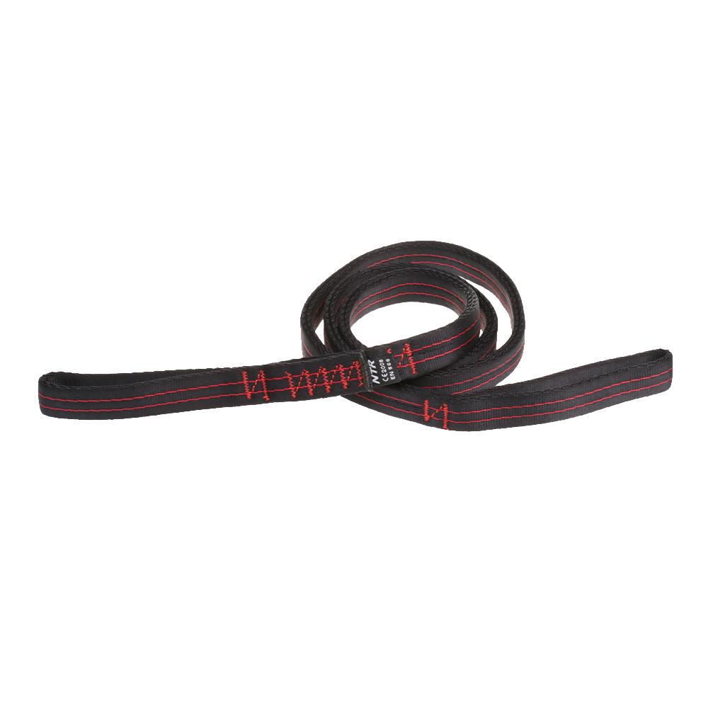 23KN Sangle de Corde descalade Sangle de Rappel en Sangle Sangle Plate pour lescalade en Rappel de Sauvetage