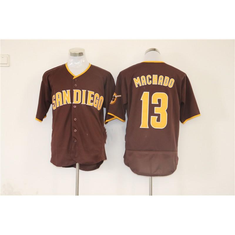 San Diego Padres Fan Fotbalový dres Unisex Vyšívaný Sportovní Top Pruhovaný Design Bavlněná Směs Podzimní Oblečení