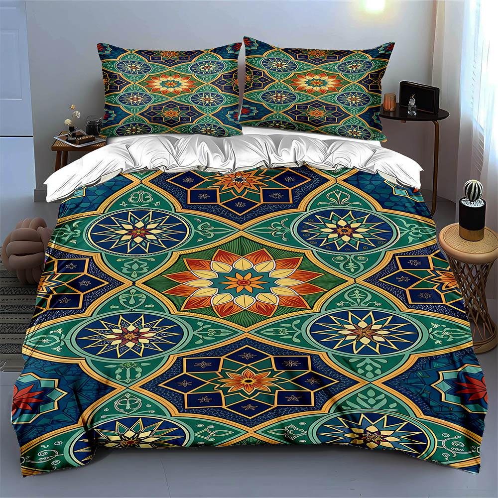 Geometric, Floral, Intricate. Bedding Duvet Cover Sets Duvet Covers Pillowcases Gifts (1 * Duvet Cover 2 * Pillowcases, Without Duvet Insert)