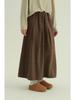 Retro Casual A-Line Woolen Slimming Skirt
