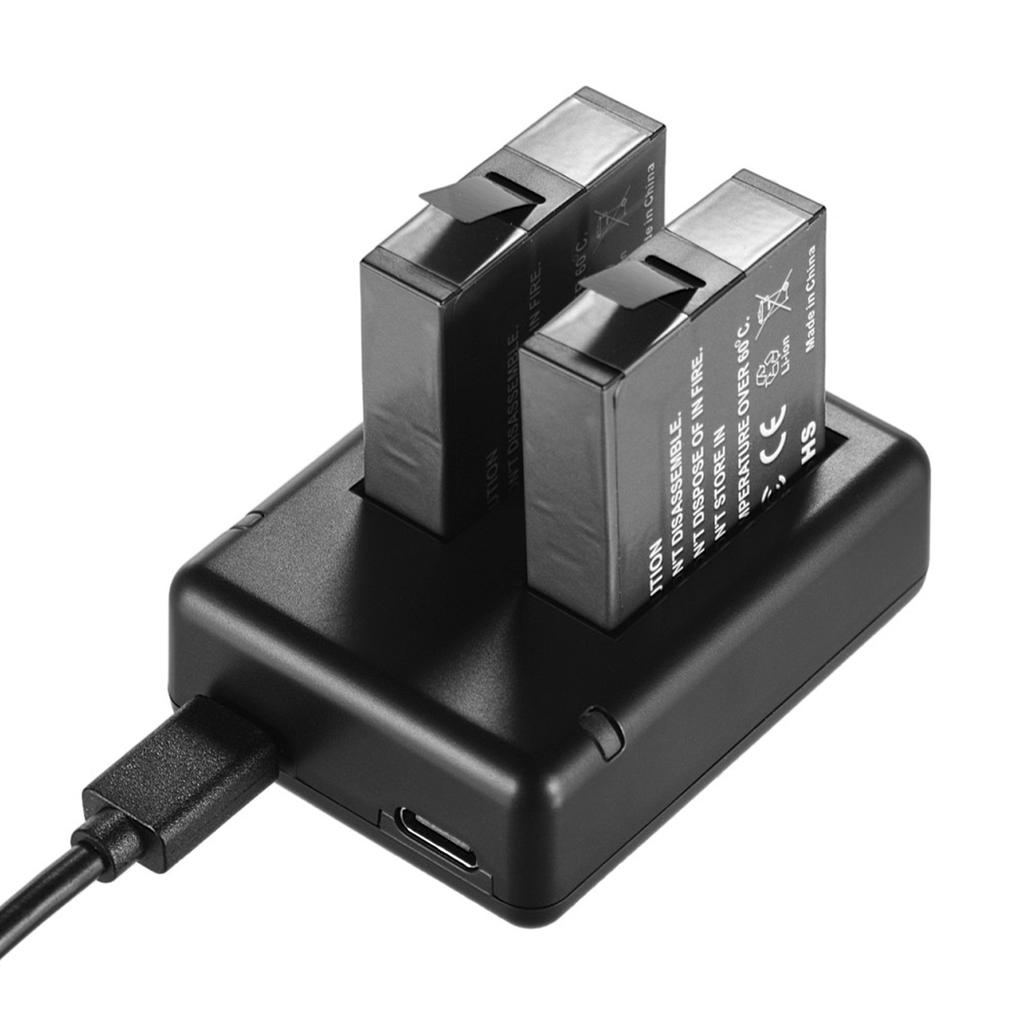 Portable Dual Camera Battery   Kit Set with 2pcs Rechargeable Batteries USB Cable Indicator Light for  One X Cameras