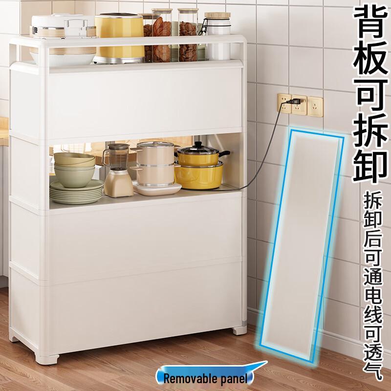 White 5-Tier Aluminum Kitchen Dining Storage Shelf