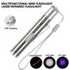 3-in-1 USB Rechargeable High-Power Flashlight with Infrared Laser Mini Red Lamp Multifunctional Props Pet Home Child Teachers