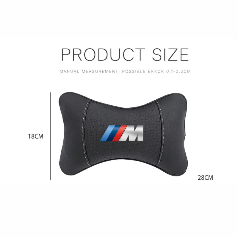 Car Seat Headrest Auto Logo Neck Pillow Accessories Sticker For BMW M E46 E90 E60 F30 F10 E39 E36 F20 G30 G20 E87 E92 E91 E30 X5 pdzr82
