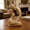 Kissing Couple Statue, Modern Abstract Lover Figurine, Resin Romantic Couple Sculpture for Home, Office, Desktop, Bookshelf, Wedding Decor