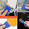 Plastic Razor Blade Scraper with 100 Pcs Plastic Blades Window Cleaning Scraper for Removal Glue Labels Sticker on Car Glass