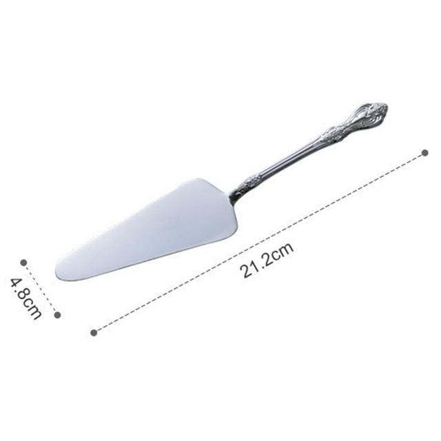 Stainless Steel Cake Server, 9-Inch Pie Server, Wide Cake Pizza Cutter Tart Dessert Slicer for Party