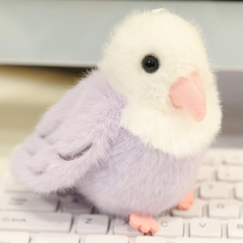Parrot Plush Series Toy Keychain Clap Ring Cartoon Pendant Decoration Gifts