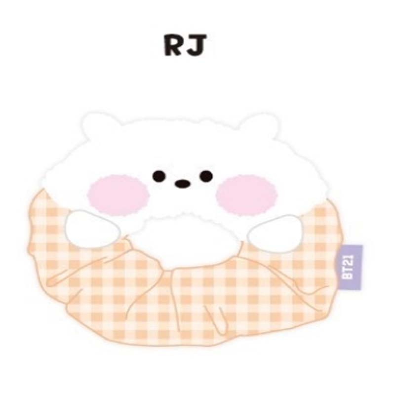 BTS BT21Oficiální Minini Gumička do vlasů Páska Vázanka Kpop Čelenka