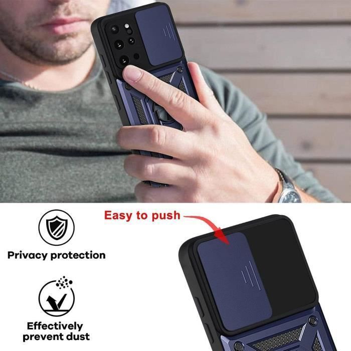 Skyddsskal - BOOLING - för Samsung Galaxy S20 Plus - Stöttåligt - Reptåligt - Set med 2 härdade glas