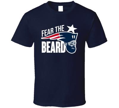 Fear The Beard Julian Edelman New England Football Fan T Shirt