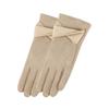 Thicken Suede Leather Gloves Chamois Leather Winter Driving Gloves  Gloves  Women