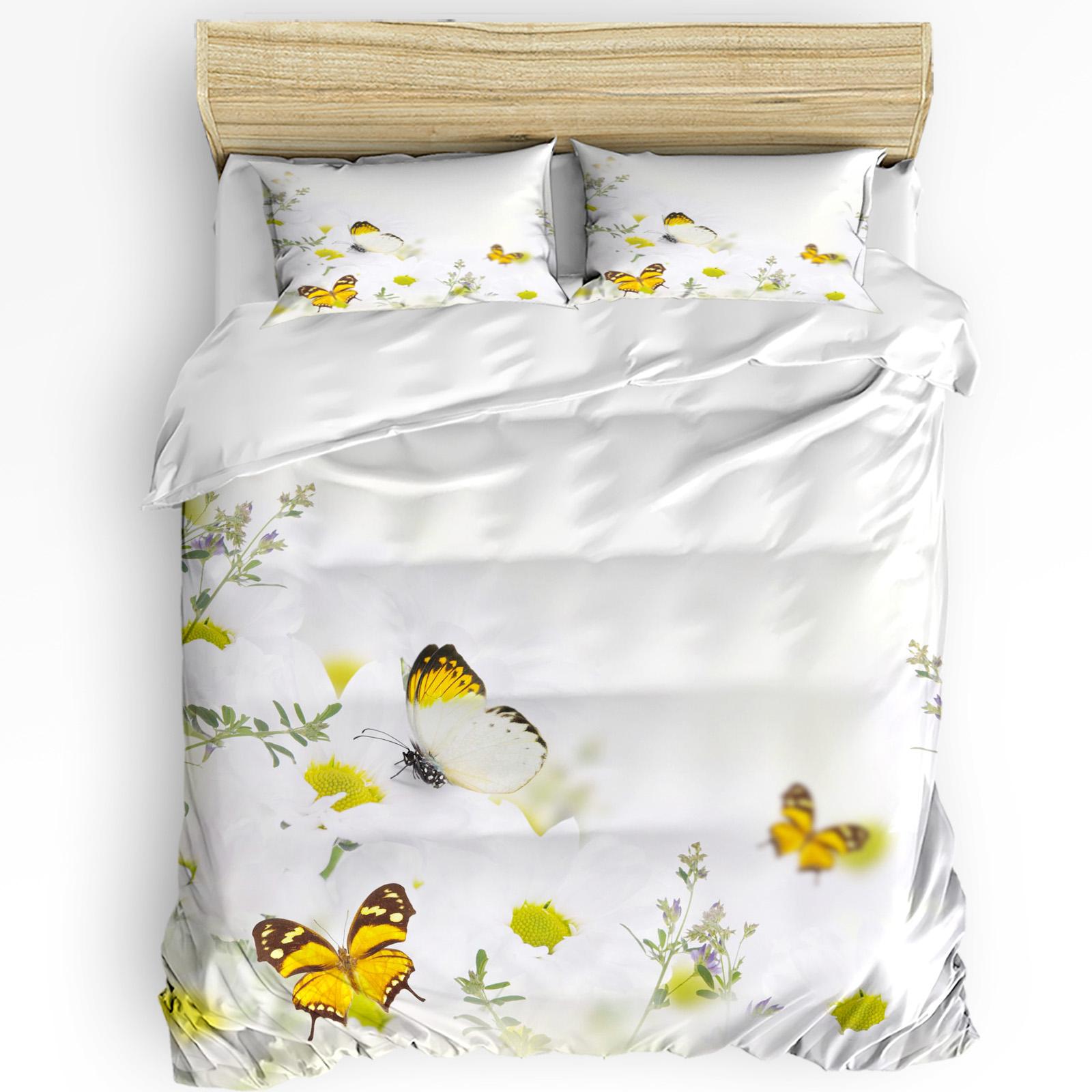 

Purple Flower Bloom Petal Art 3pcs Bedding Set For Bedroom Double Bed Home Textile Duvet Cover Quilt Cover Pillowcase (135x200cm)