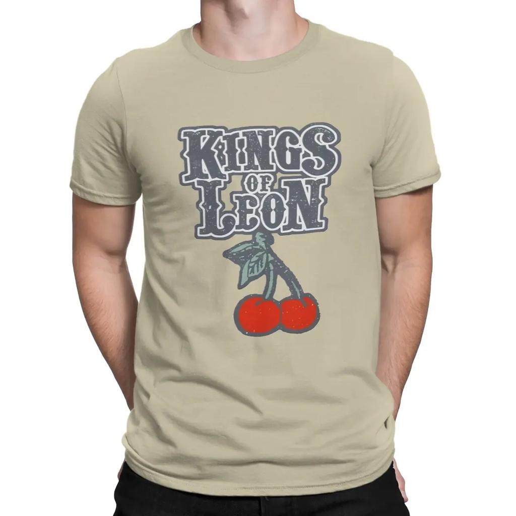 Lustige Musik T-Shirts für Herren O-Ausschnitt Reines Baumwoll-T-Shirt K-Kings Of Leon Band Kurzarm-T-Shirts Geschenkidee Kleidung