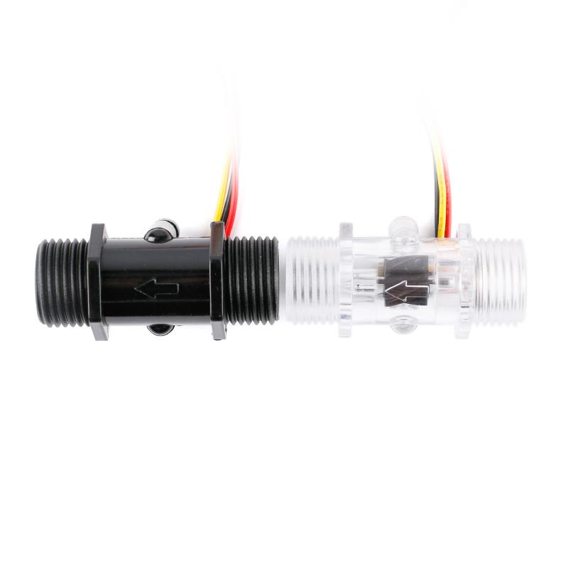 Water Flow Sensor Flowmeter Hall Flow Sensor 4/6 Points G1/2/3/4 Water Control 1-30L/min 2.0MPa YF-S201 FS300A