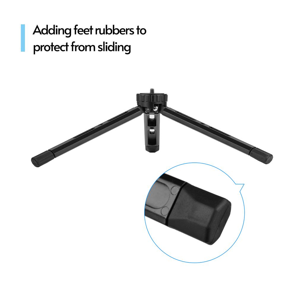 Tabletop Folding Tripod Aluminum Alloy With 1/4 Screw Mount Function Leg Design for DSLR Camera