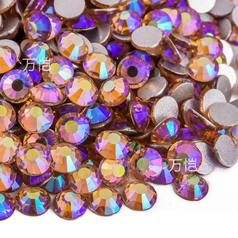 Ss3-Ss16 Mixed Size Flat Bottom Drill, Mobile Phone Case Diy Sticker Diamond Crystal Glass, Creative Nail Art Jewelry Accessories