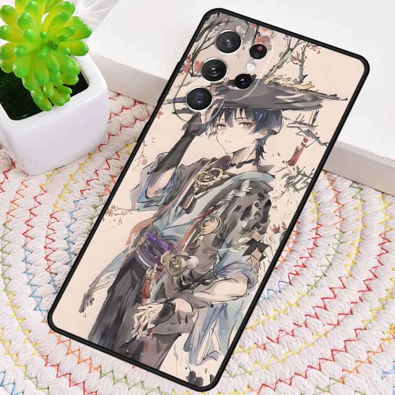 

Чехол для телефона Genshin Impact Scaramouche из мягкого силикона для Samsung Galaxy note 10 pro S26 S24 S23 S22 S21 Plus S25Ultra Capa Cover Galaxy S25