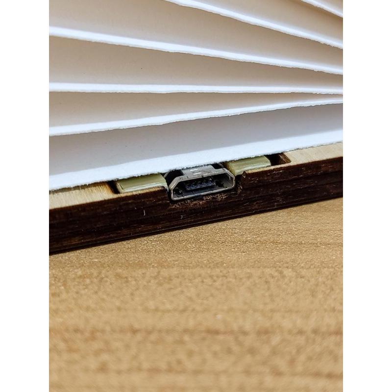 Creative Folding Book Page Lamp: Luminous Bedside Night Light & Birthday Gift