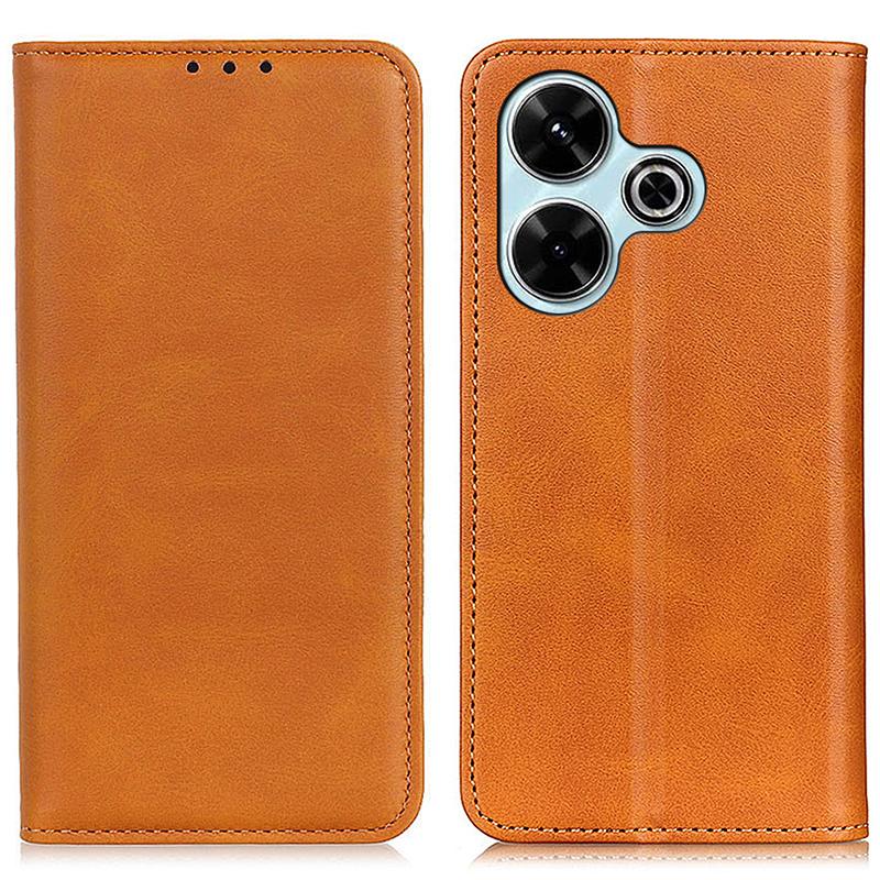 For Xiaomi Redmi 13 5G/13 4G Case Split Leather Phone Cover Stand Hidden Magnetic Adsorption
