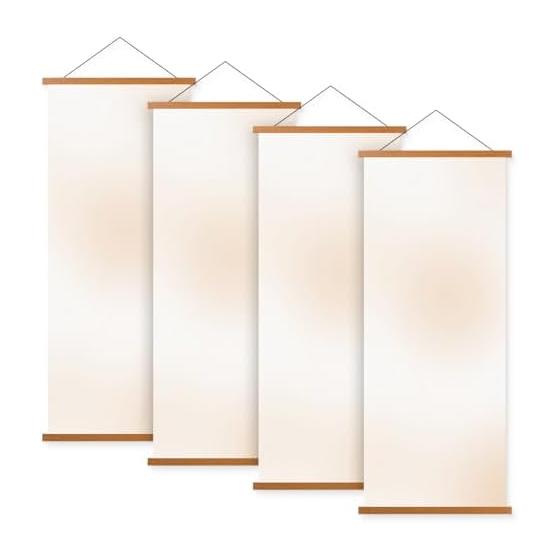 Ywlake 4-Piece Set Tenugui Tapestry Rod