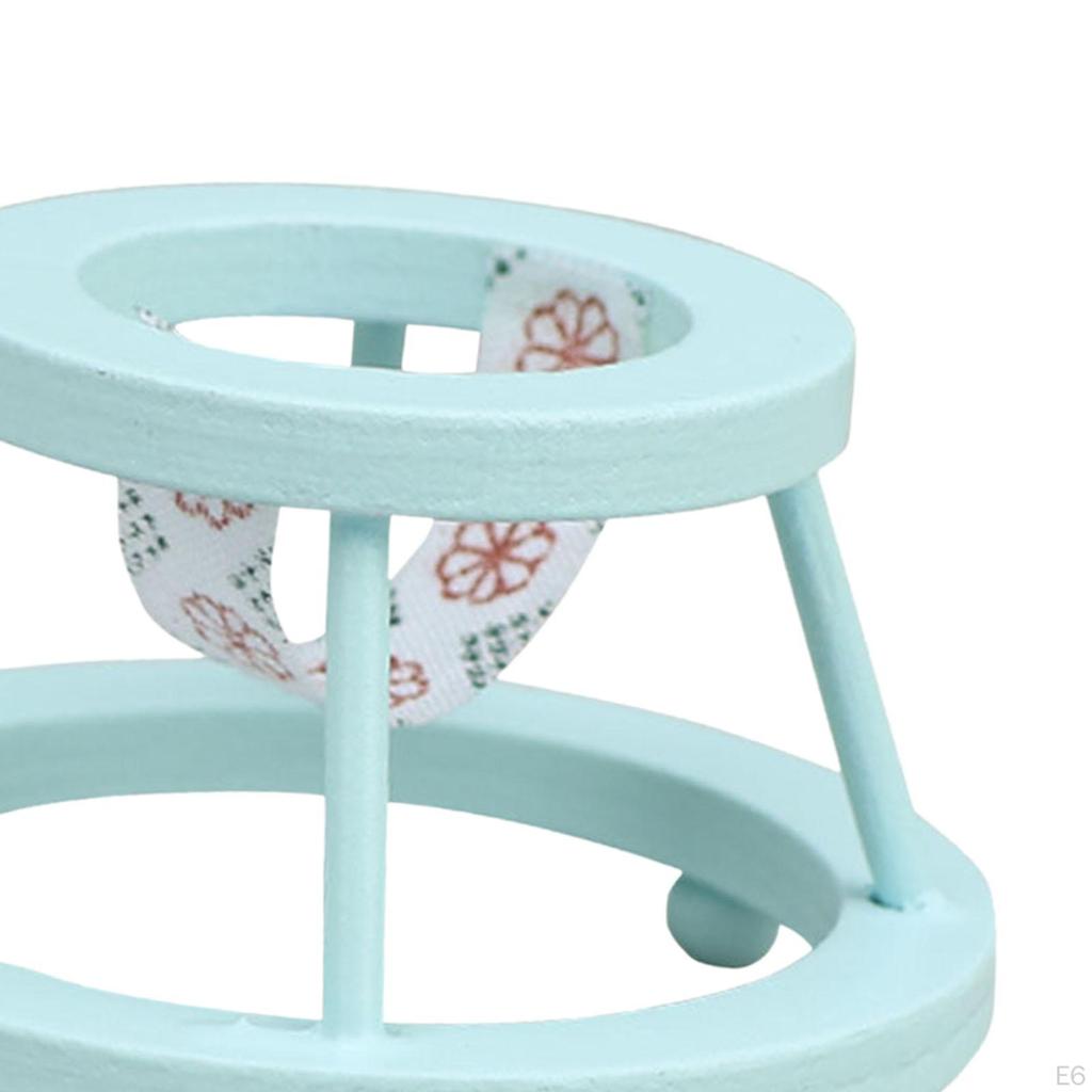 1/12 Dolls House Doll Walkers Mini Stroller Prop Adornment Micro Scene Baby Room for