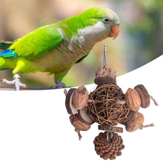 Parrot Toy Fine Workmanship Bite Resistant Teeth Grinding Hanging Pet Parrot Bite Toy Pet Supplies