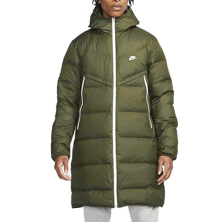 Nike Down Jackets Men's Army Green Hooded Moderate Other DD6789-326