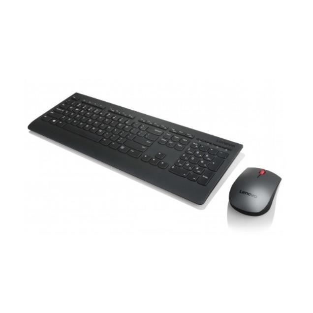 Clavier Et Souris - Lenovo - 4X30H56823 - Sans Fil - Clavier À Membrane - Noir