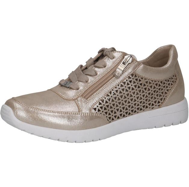 

Женские полуботинки Caprice Lace-up taupe металлик 37