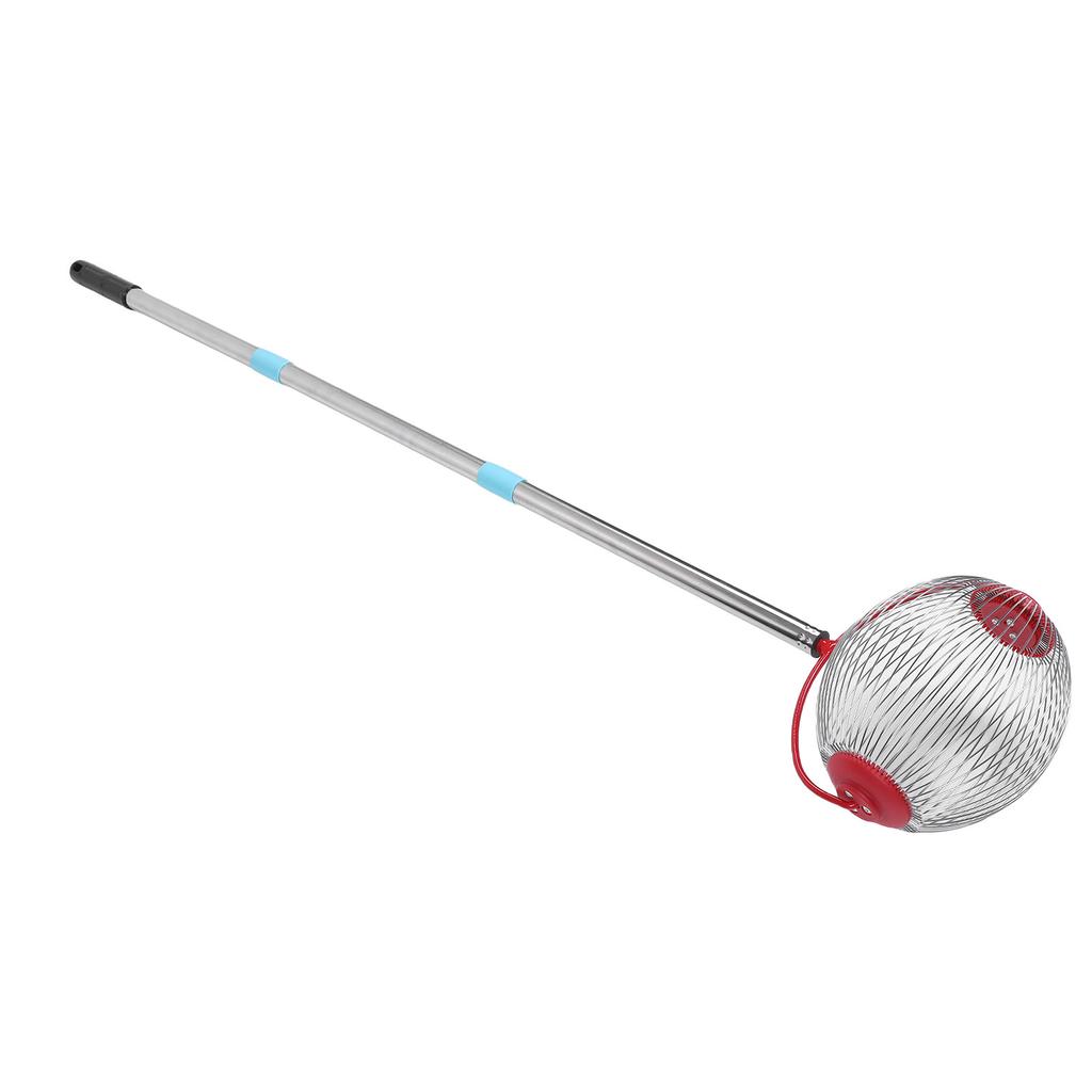 Rolling Nut Gatherer Stainless Steel 44.7 Inch 3 Section Multifunctional Acorn Picker Upper Roller for Pecans Walnuts Outdoor