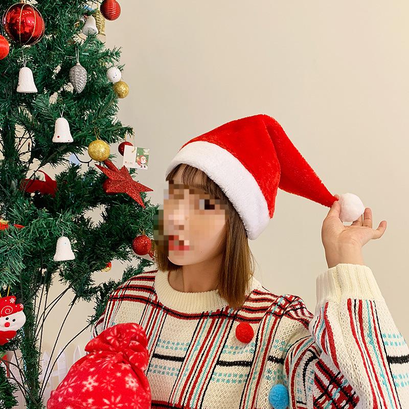 Plush Christmas Hat for Adults & Children - Perfect for Gifts & Holiday Decorations